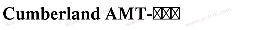 Cumberland AMT字体转换